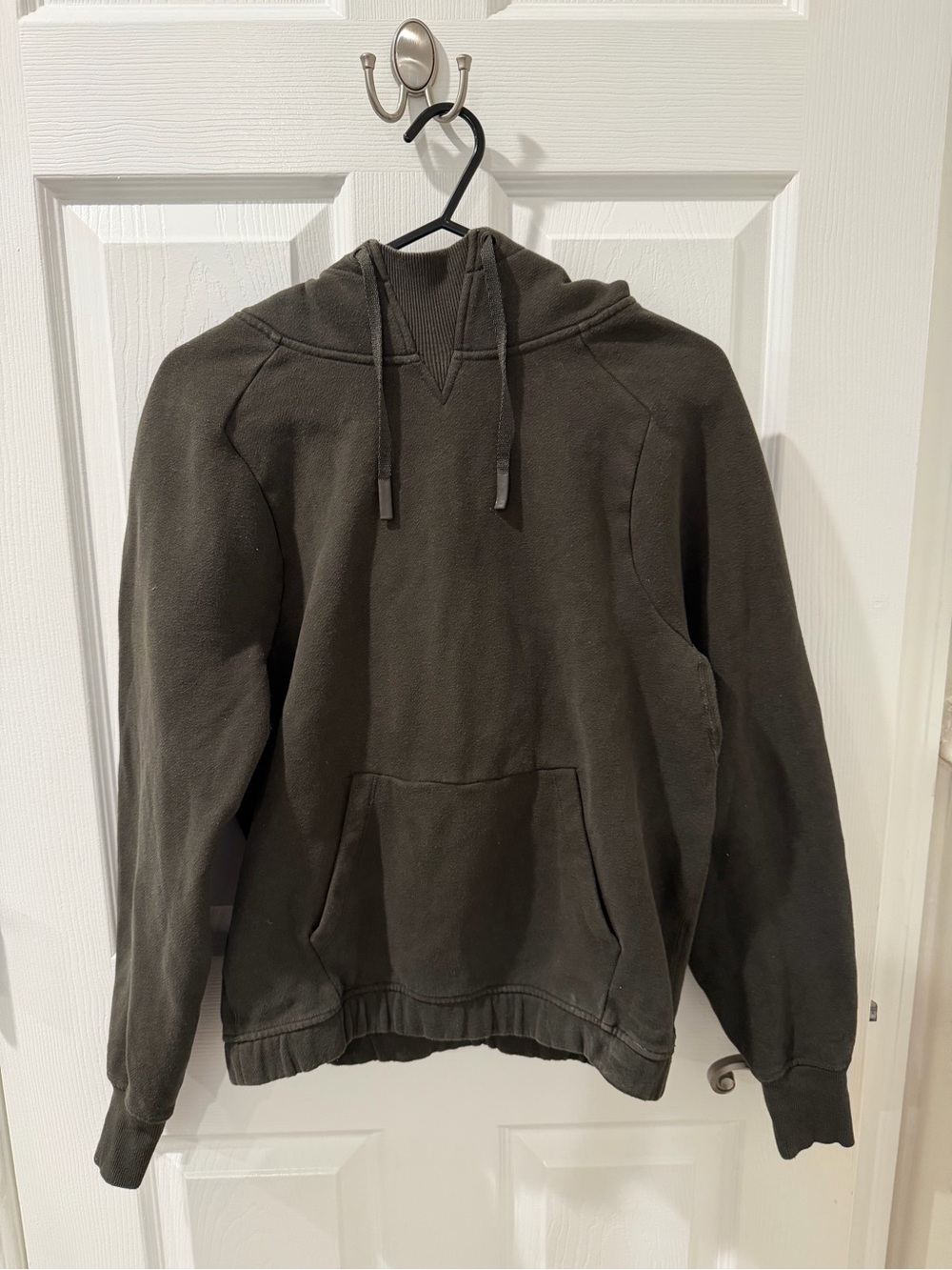 Woman’s Hooded Pullover Sweatshirt - Dark Olive